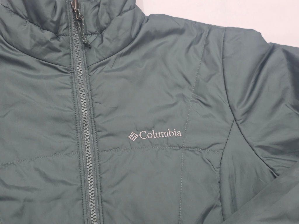 Chamarra Columbia Therma Coil Tallachica Verde Grisaceomujer