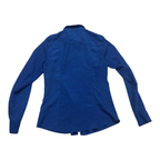 Camisa De Cierre Michael Kors Azul Mujer Manga Larga Chica