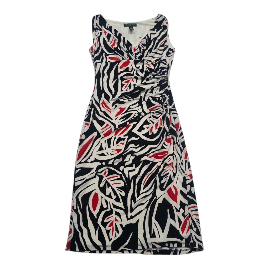 Vestido Ralph Lauren De Mujer Talla Chica Negro/rojo/blanco