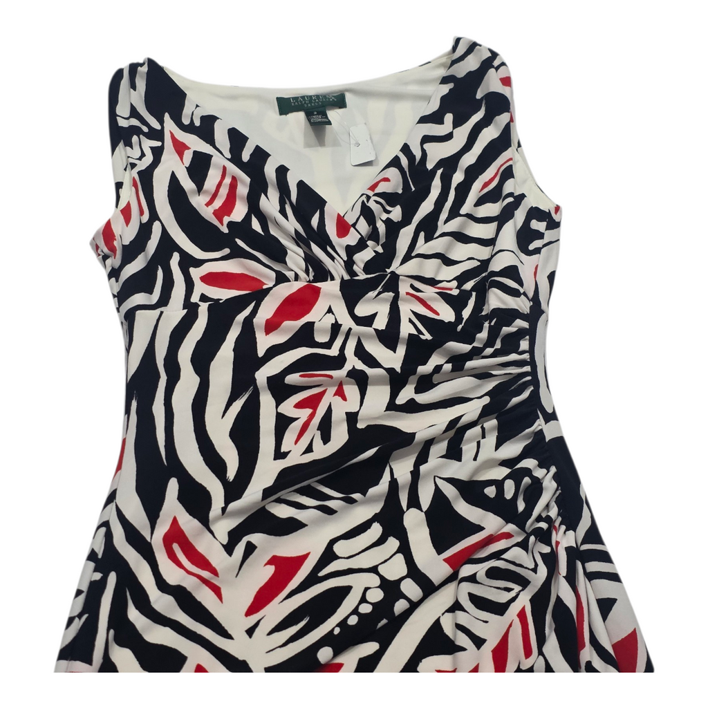 Vestido Ralph Lauren De Mujer Talla Chica Negro/rojo/blanco