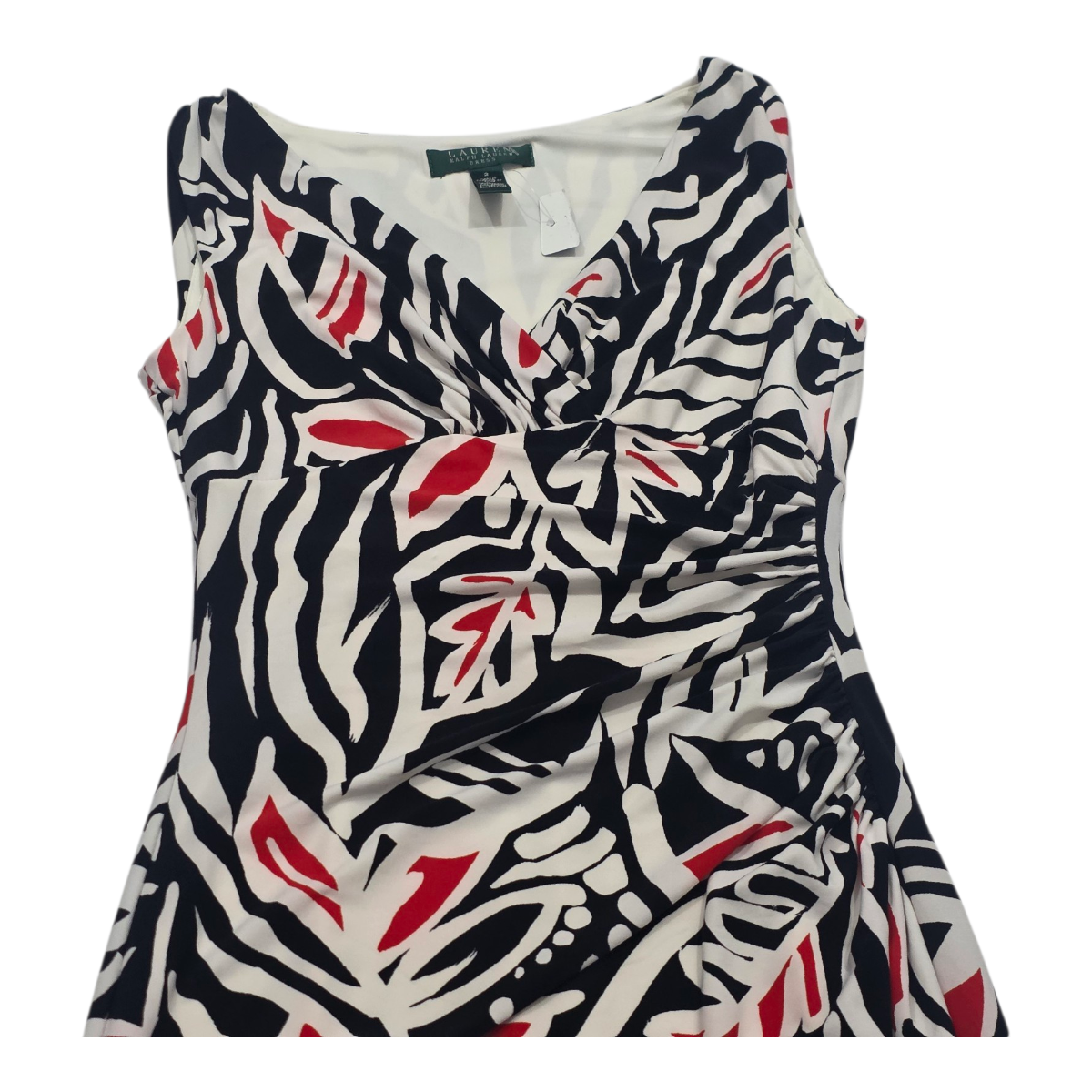 Vestido Ralph Lauren De Mujer Talla Chica Negro/rojo/blanco