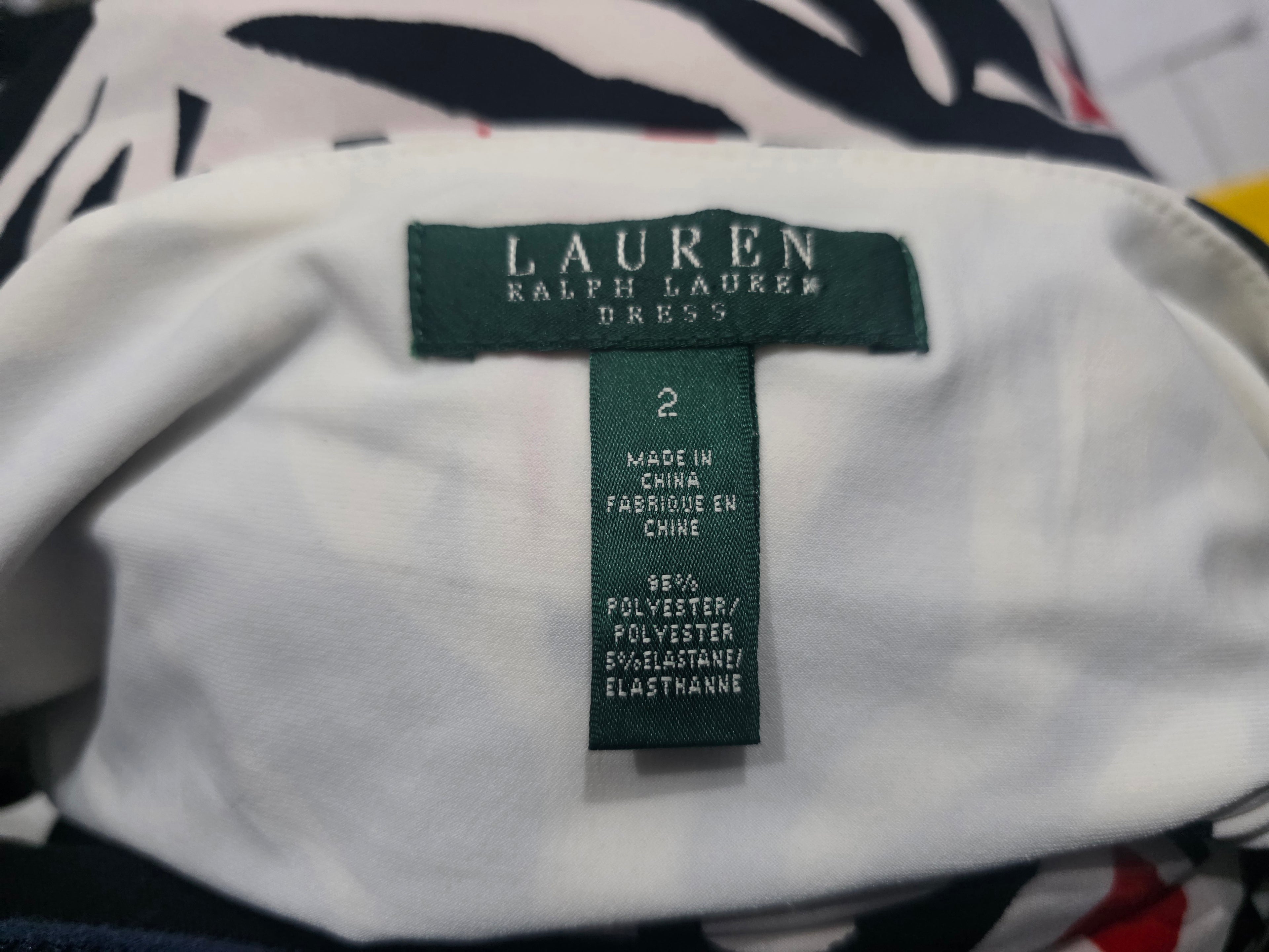Vestido Ralph Lauren De Mujer Talla Chica Negro/rojo/blanco