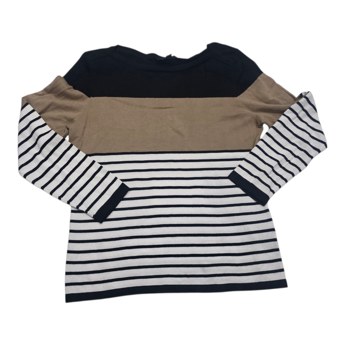 Sueter Ligero Tommy Hilfiger Mujer Mediana Tricolor Café