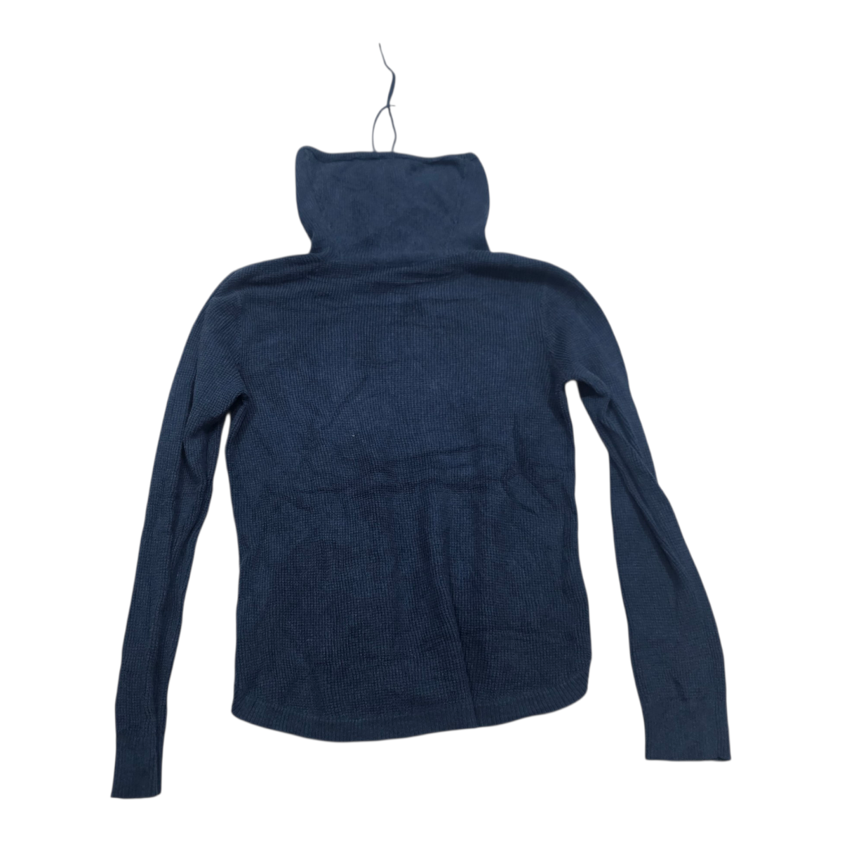 Sueter Ralph Lauren De Mujer Mediano Azul Acero Cuello Alto
