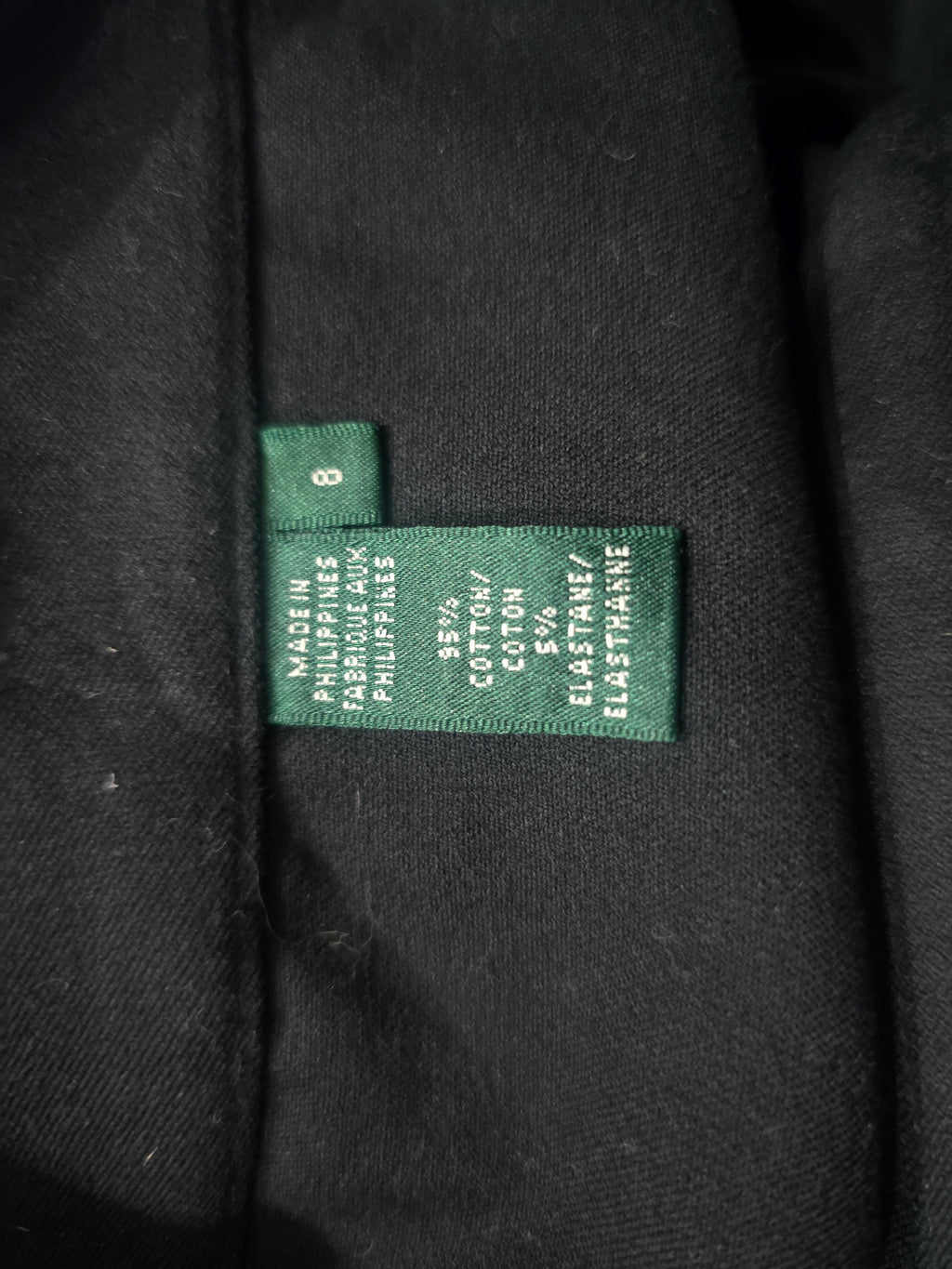 Falda Lápiz Ralph Lauren De Mujer Talla 8 Color Negro