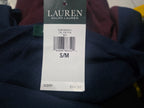 Blusa Ralph Lauren De Mujer S/m Azuo Marino Con Vino