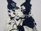 Vestido Ralph Lauren Mujer Talla 10 Azul Blanco Sin Mangas