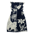 Vestido Ralph Lauren Mujer Talla 10 Azul Blanco Sin Mangas