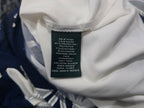 Vestido Ralph Lauren Mujer Talla 10 Azul Blanco Sin Mangas
