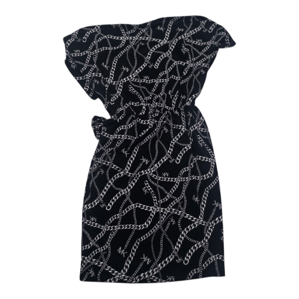 Vestido Michael Kors Mujer Mediano Negro Cadenas Corta