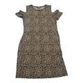 Vestido Michael Kors Animalprint Mediano Hombrosdescubiertos