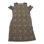 Vestido Michael Kors Animalprint Mediano Hombrosdescubiertos