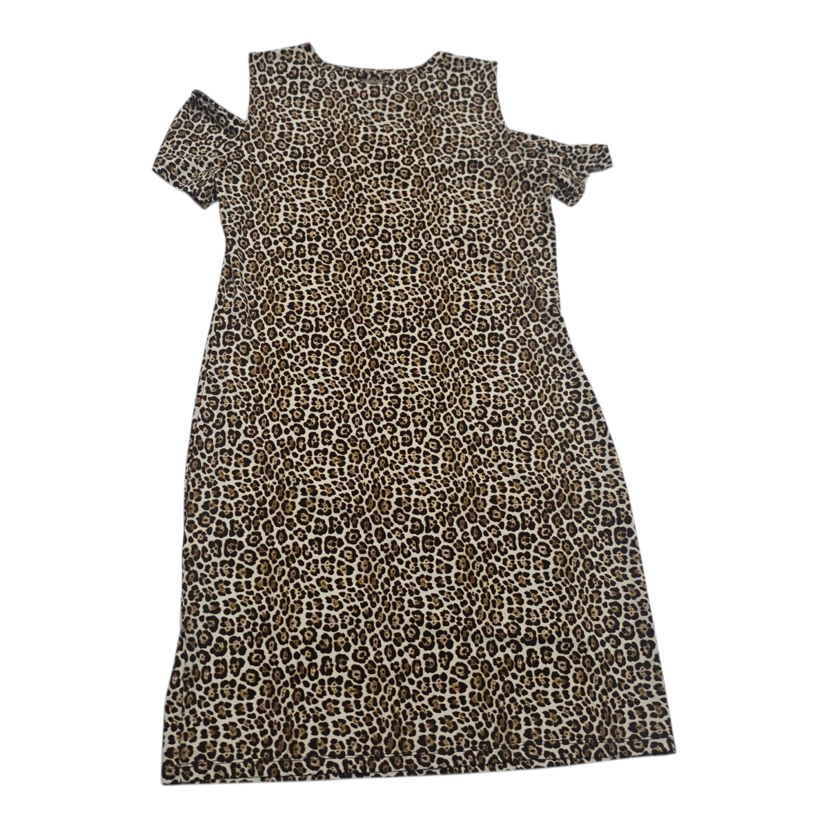 Vestido Michael Kors Animalprint Mediano Hombrosdescubiertos