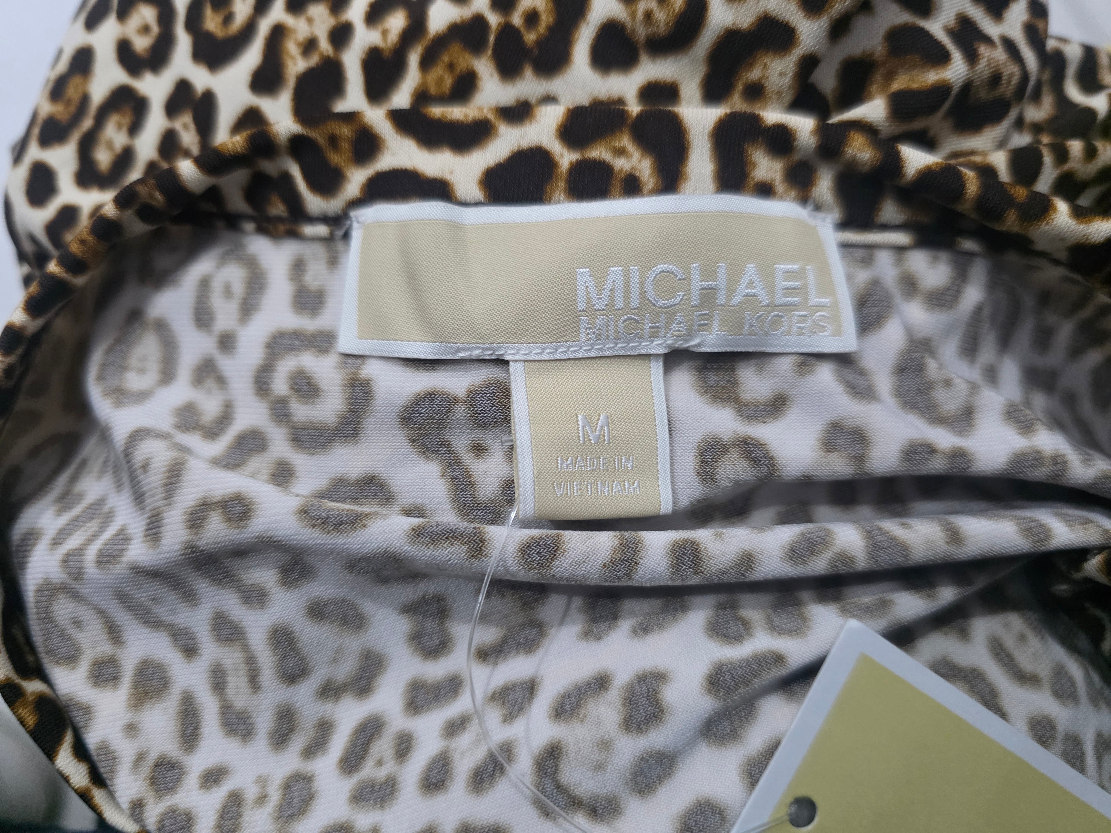 Vestido Michael Kors Animalprint Mediano Hombrosdescubiertos