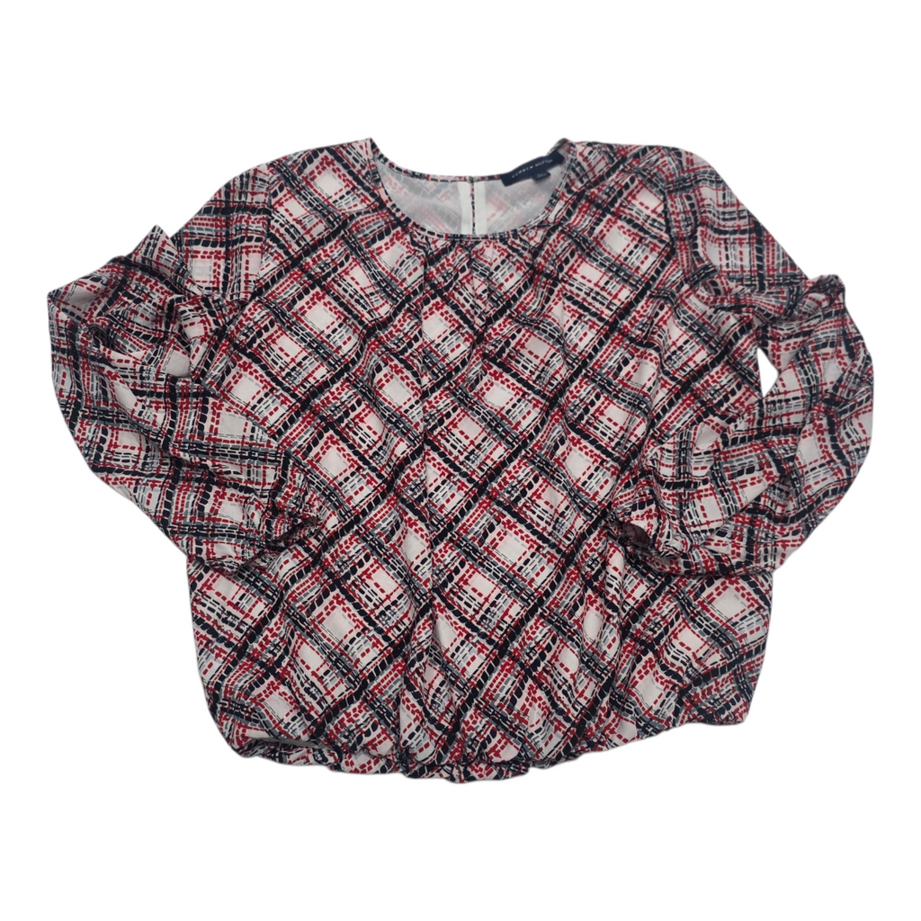 Blusa Tommy Hilfiger De Mujer Talla Grande Rojo/blanco
