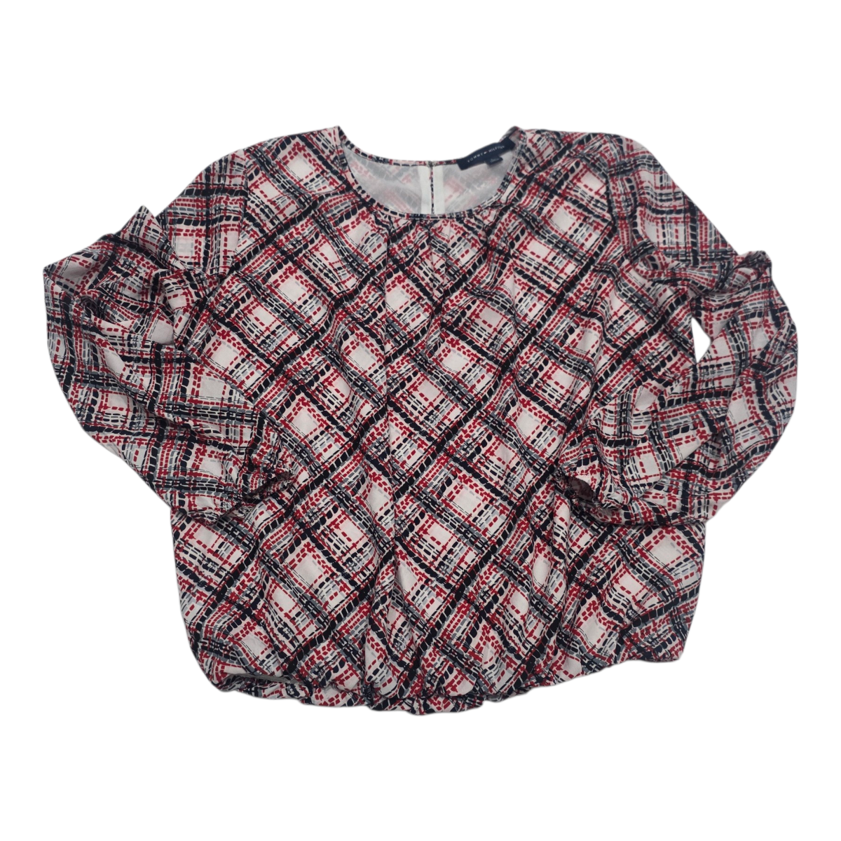 Blusa Tommy Hilfiger De Mujer Talla Grande Rojo/blanco