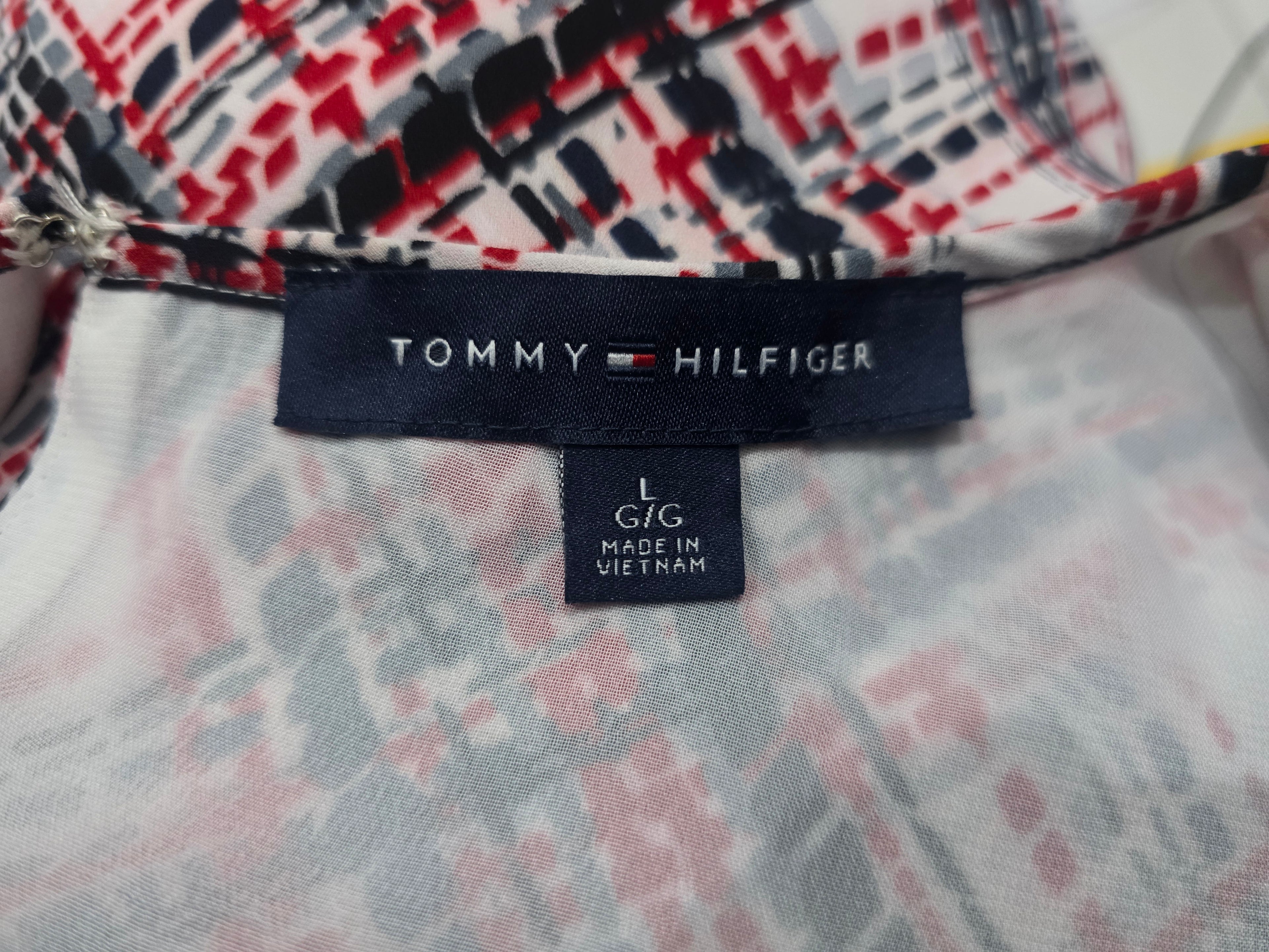 Blusa Tommy Hilfiger De Mujer Talla Grande Rojo/blanco