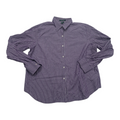 Camisa Ralph Laurenmujer Extra Grande Morada Con Lineas