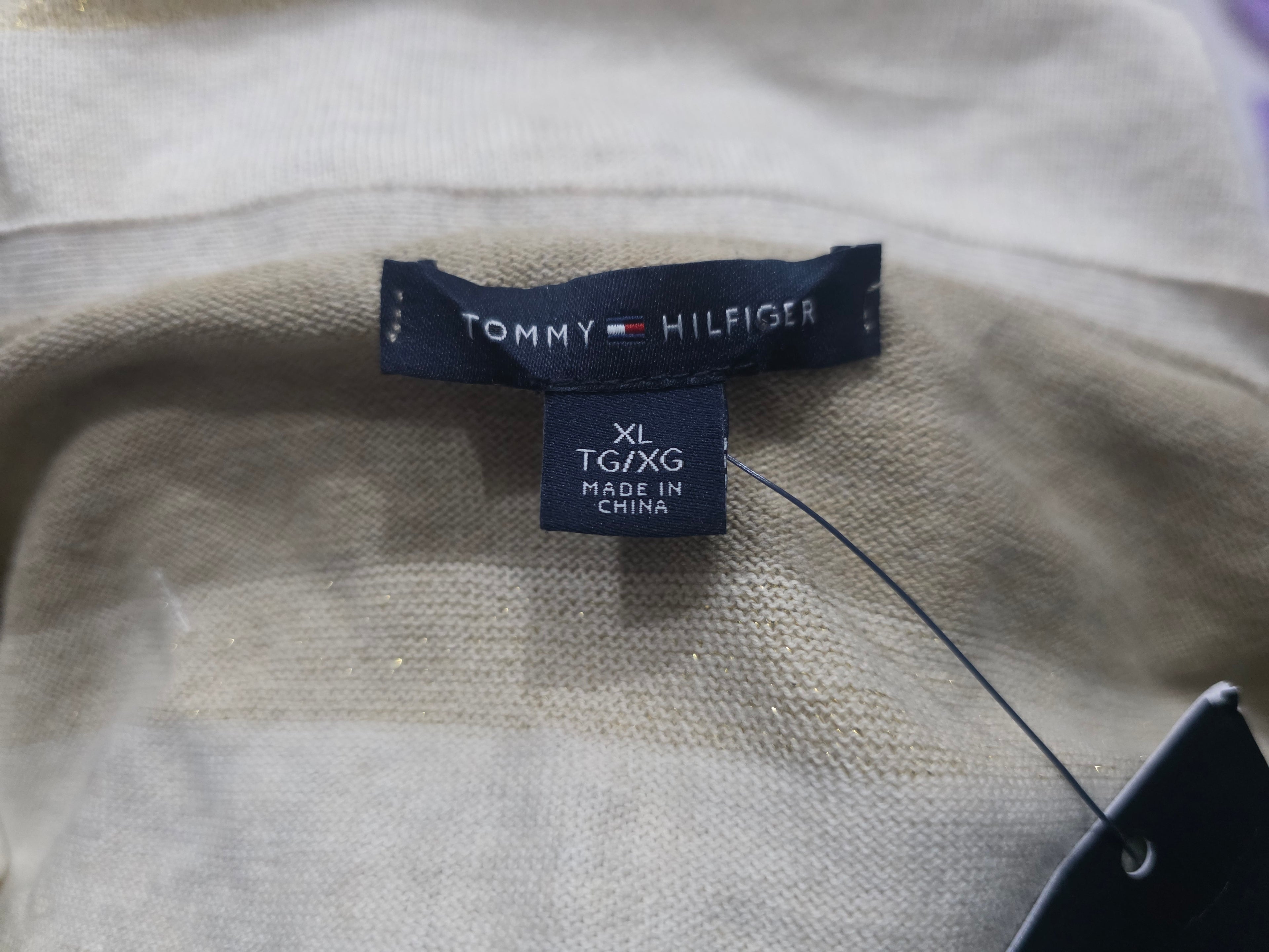 Sueter Tommy Hilfiger De Mujer Extra Grande Color Cafe Claro