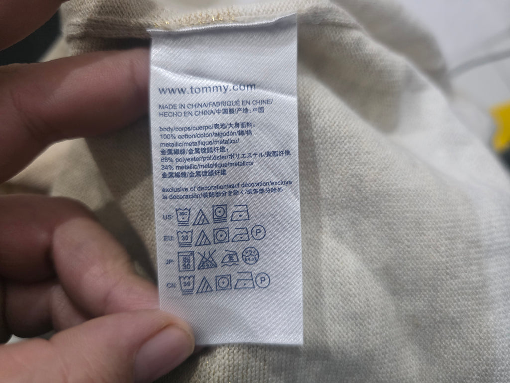 Sueter Tommy Hilfiger De Mujer Extra Grande Color Cafe Claro