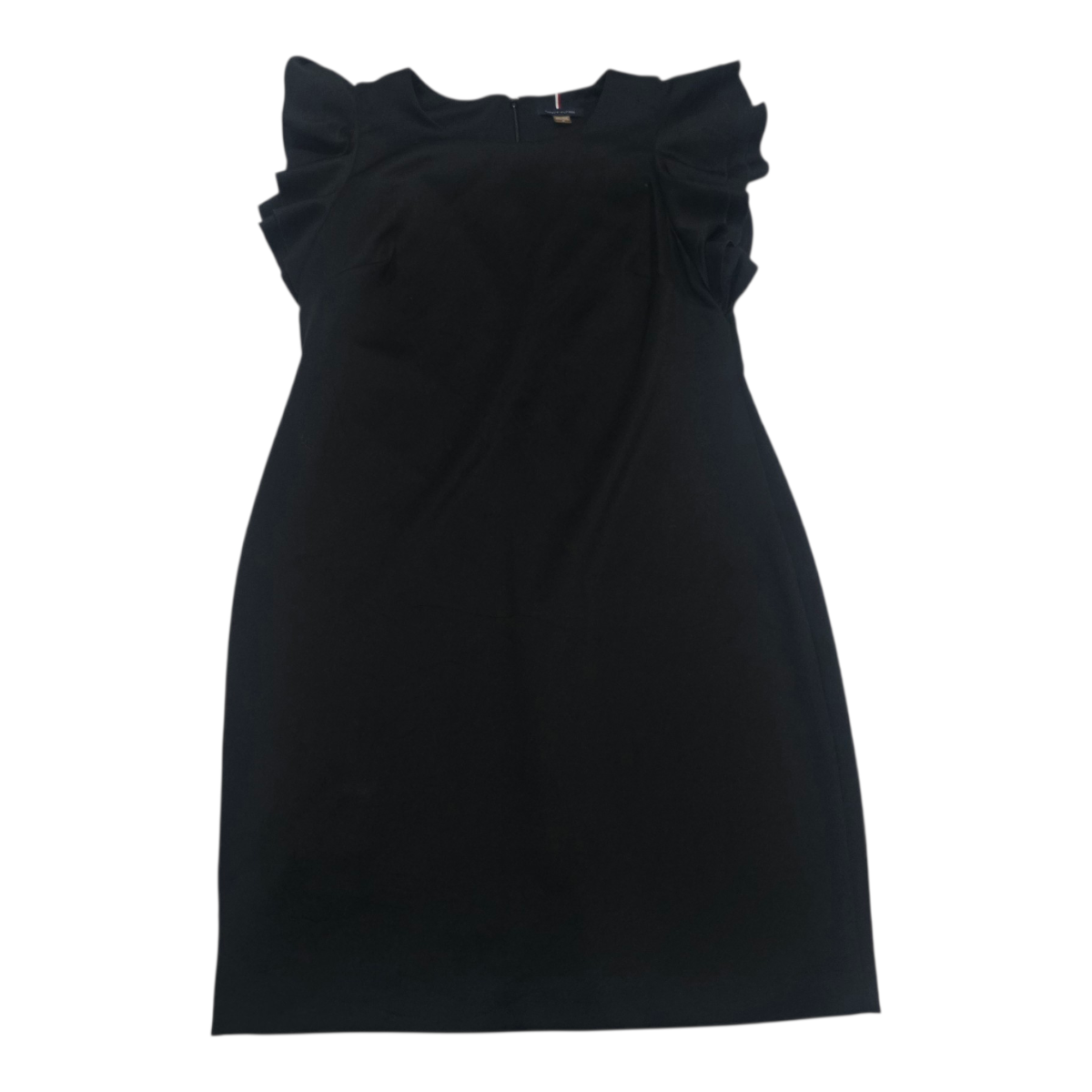 Vestido Tommy Hilfiger 16 De Mujer Color Negro Con Olanes