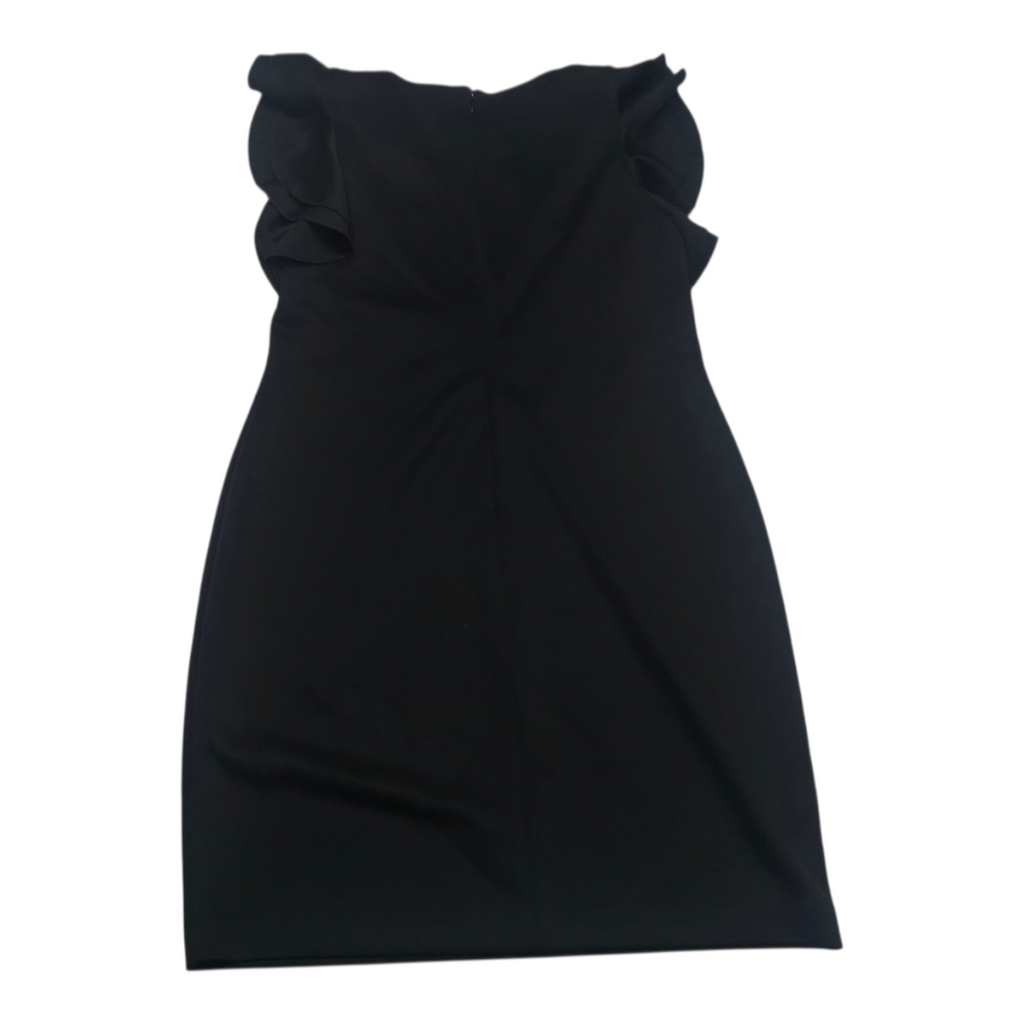 Vestido Tommy Hilfiger 16 De Mujer Color Negro Con Olanes