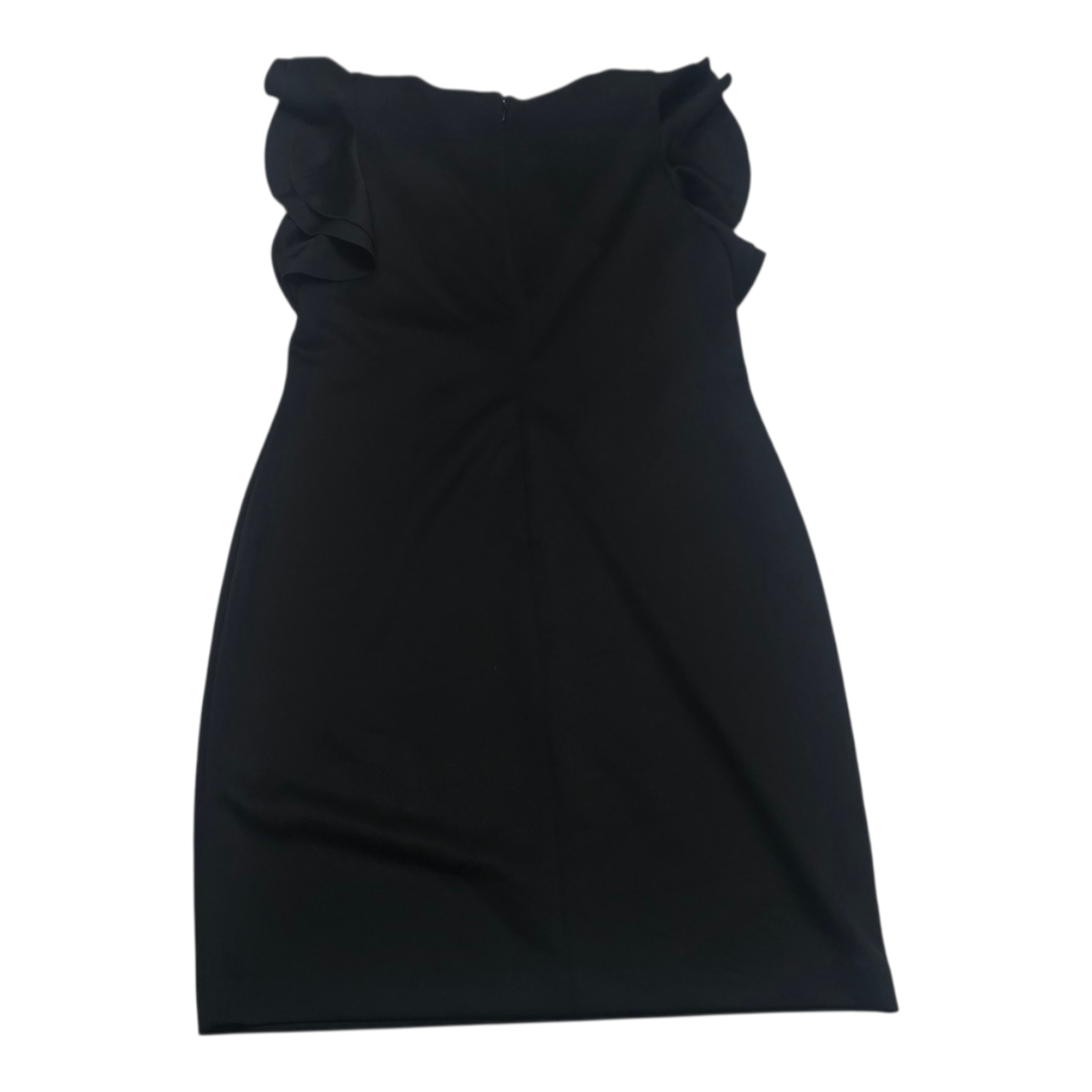 Vestido Tommy Hilfiger 16 De Mujer Color Negro Con Olanes