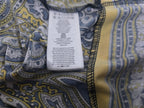 Vestido Michael Kors Mujer Talla1x Amarillo Azul Manga Larga