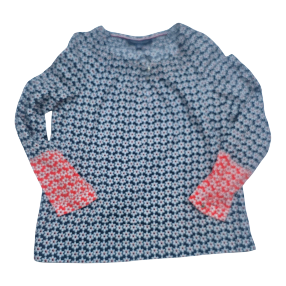 Blusa Tommy Hilfiger Bicolor De Mujer Extra Chica