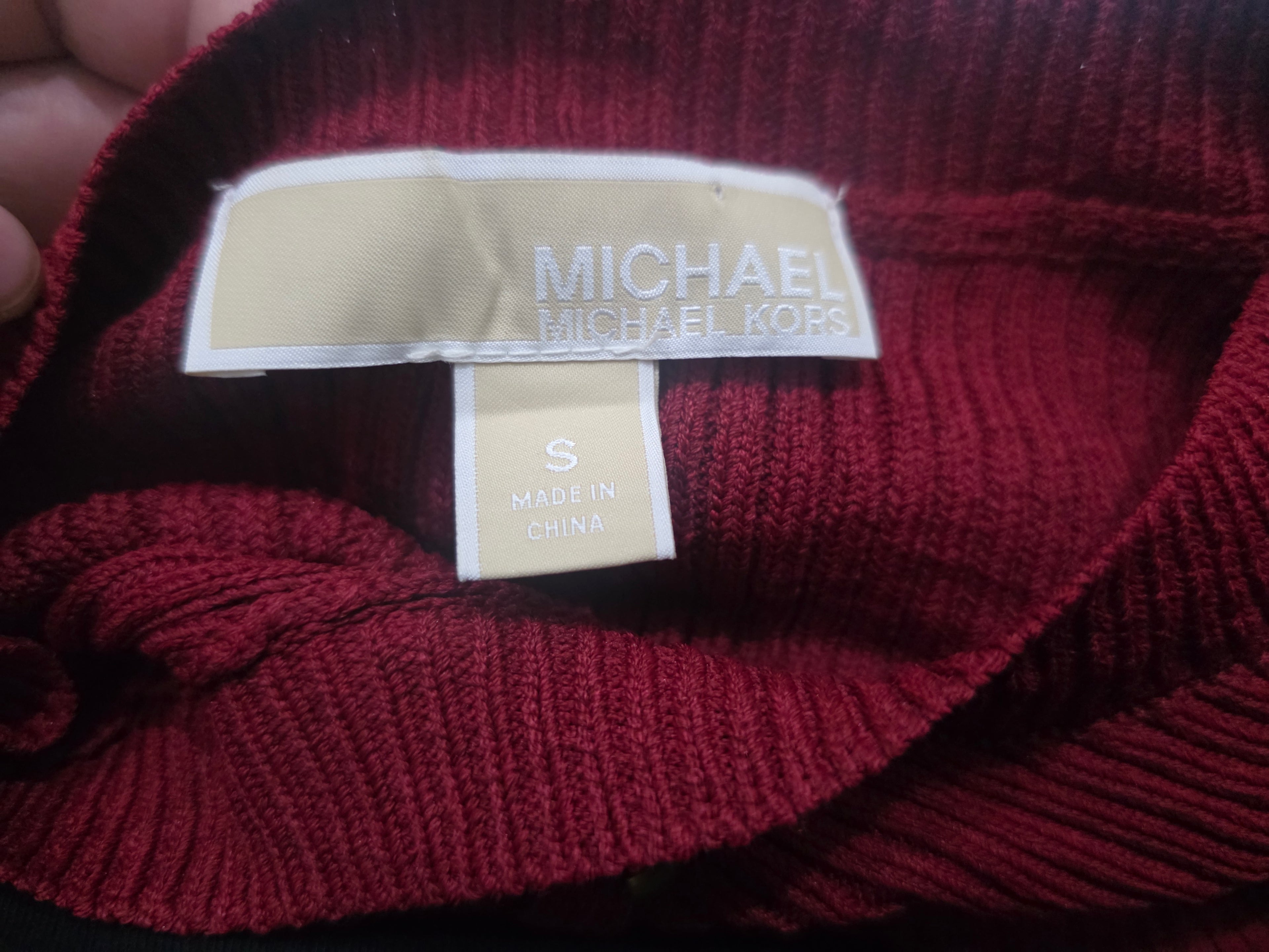 Vestido Michael Kors De Mujer Talla Chica Vino Dorado