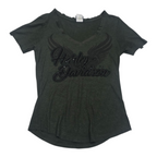 Playera Harley Davidson De Mujer Talla Mediana Color Verde