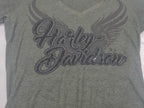Playera Harley Davidson De Mujer Talla Mediana Color Verde