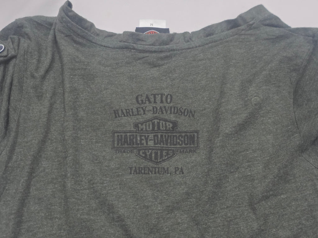 Playera Harley Davidson De Mujer Talla Mediana Color Verde