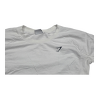 Playera Corta Gymshark Mujer Mediana Blanco Manga Larga