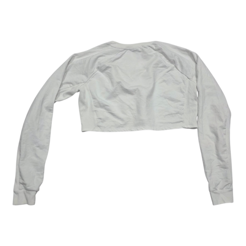 Playera Corta Gymshark Mujer Mediana Blanco Manga Larga