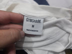 Playera Corta Gymshark Mujer Mediana Blanco Manga Larga