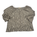 Blusa Michael Kors De Mujer Animal Print Cafe