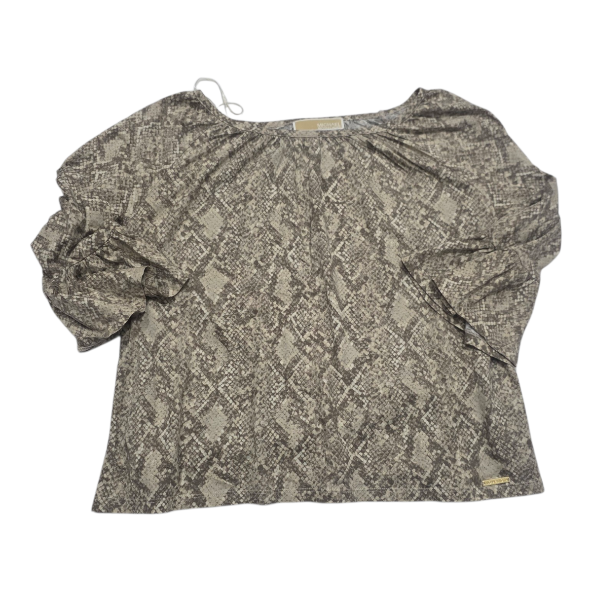 Blusa Michael Kors De Mujer Animal Print Cafe