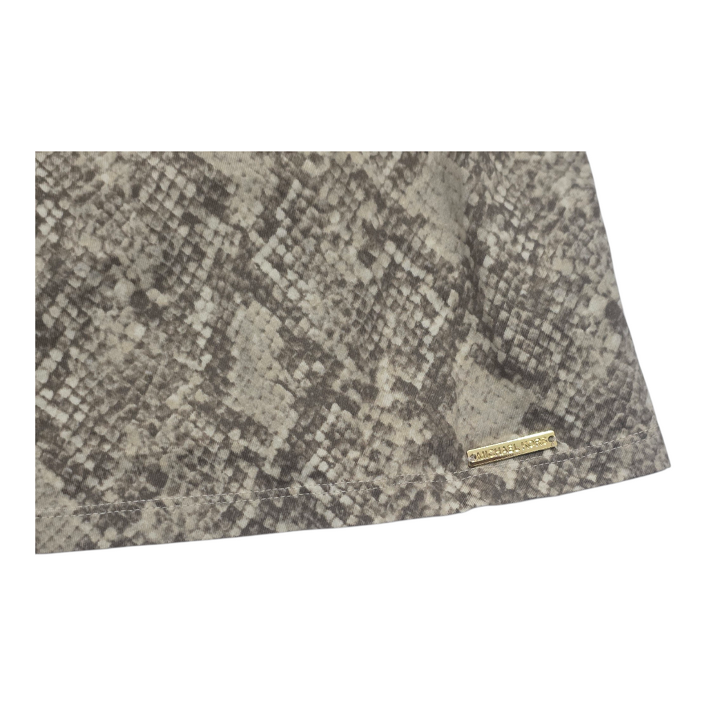 Blusa Michael Kors De Mujer Animal Print Cafe
