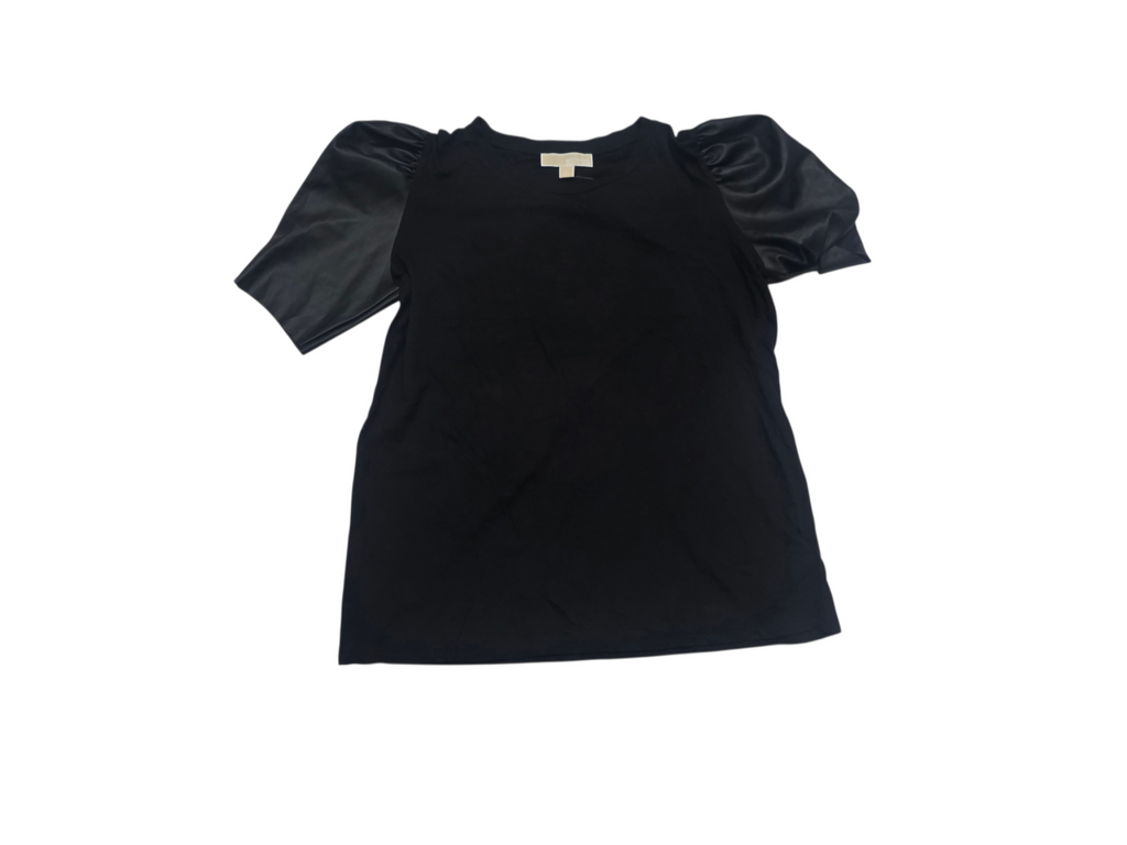 Blusa Michael Kors De Mujer Talla Grande Negro Vinipiel