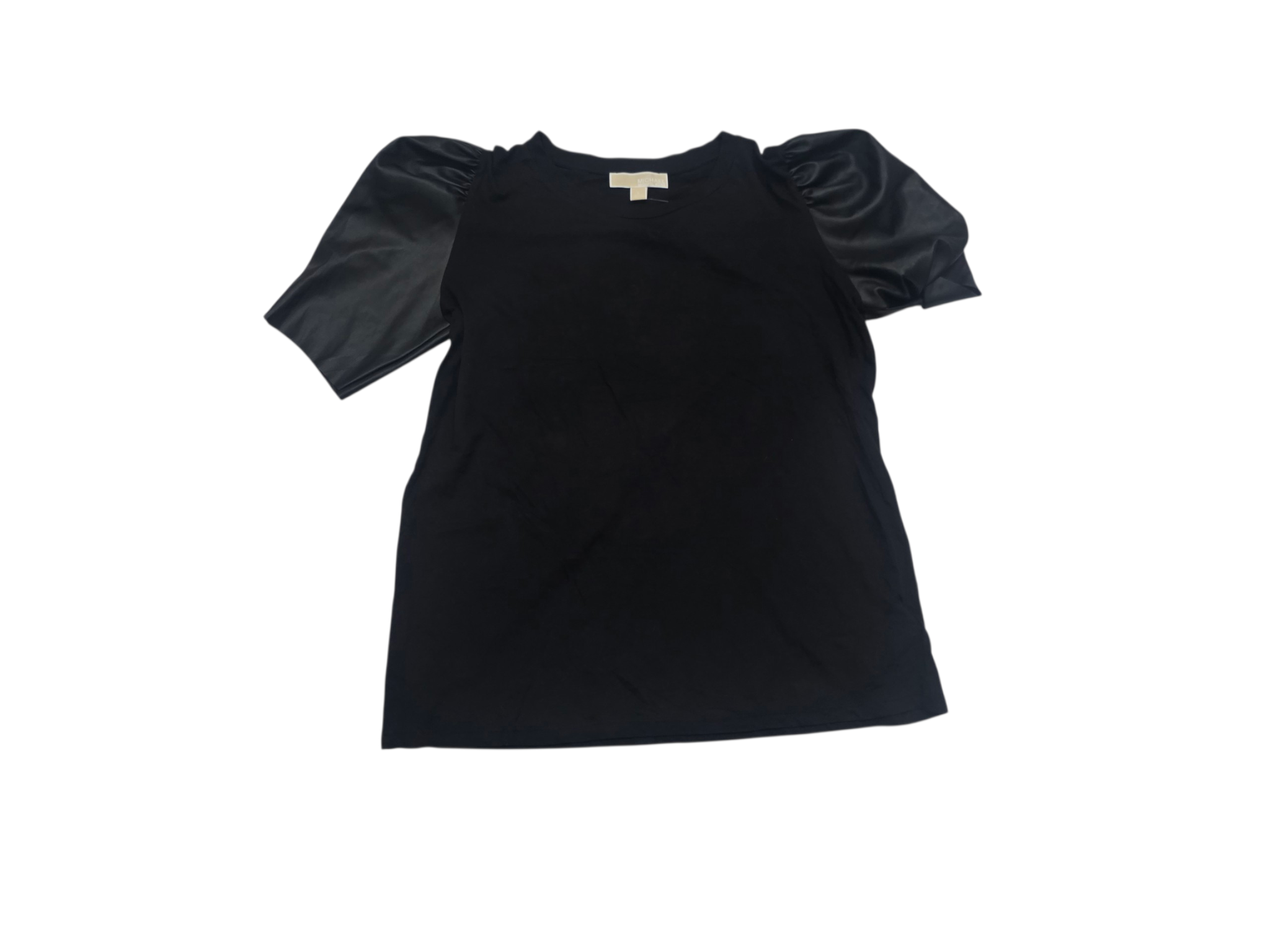 Blusa Michael Kors De Mujer Talla Grande Negro Vinipiel