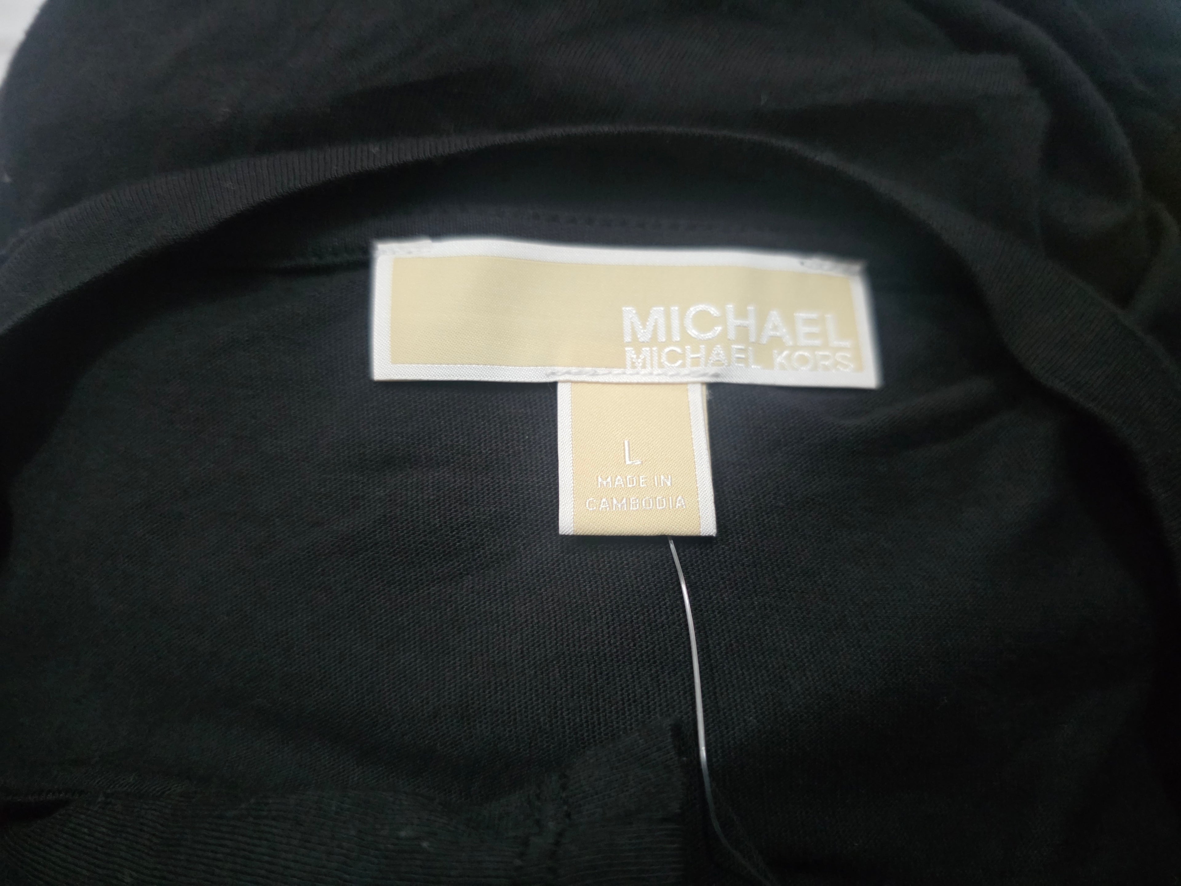 Blusa Michael Kors De Mujer Talla Grande Negro Vinipiel