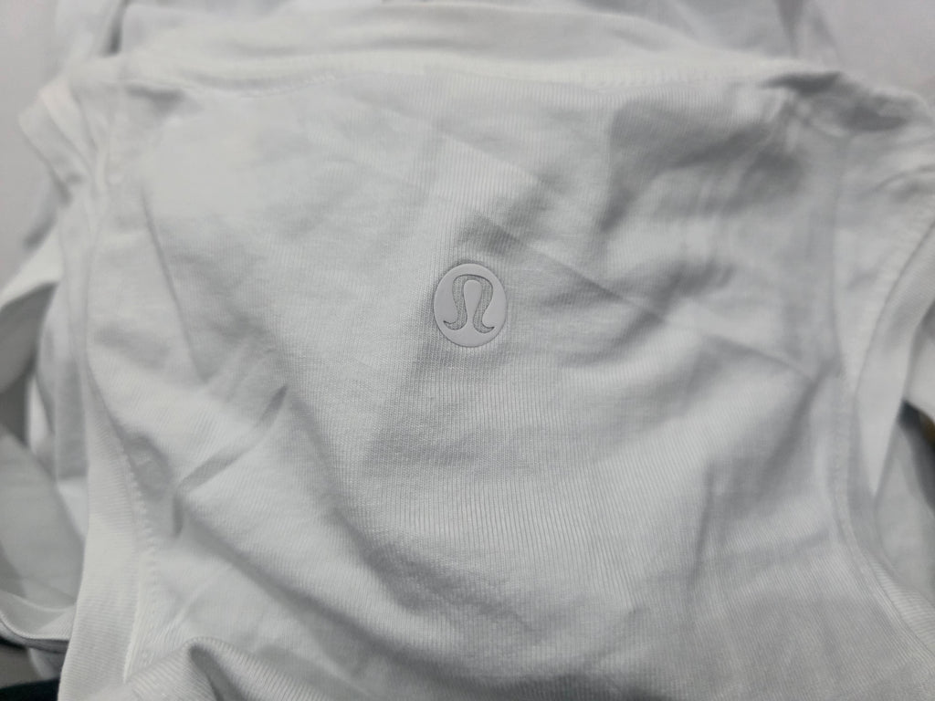 Playera Lululemon Sin Mangas De Mujer Talla 14 Color Blanco