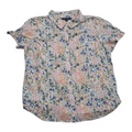 Camisa Manga Corta Tommy Hilfiger De Mujer Rosa Con Flores