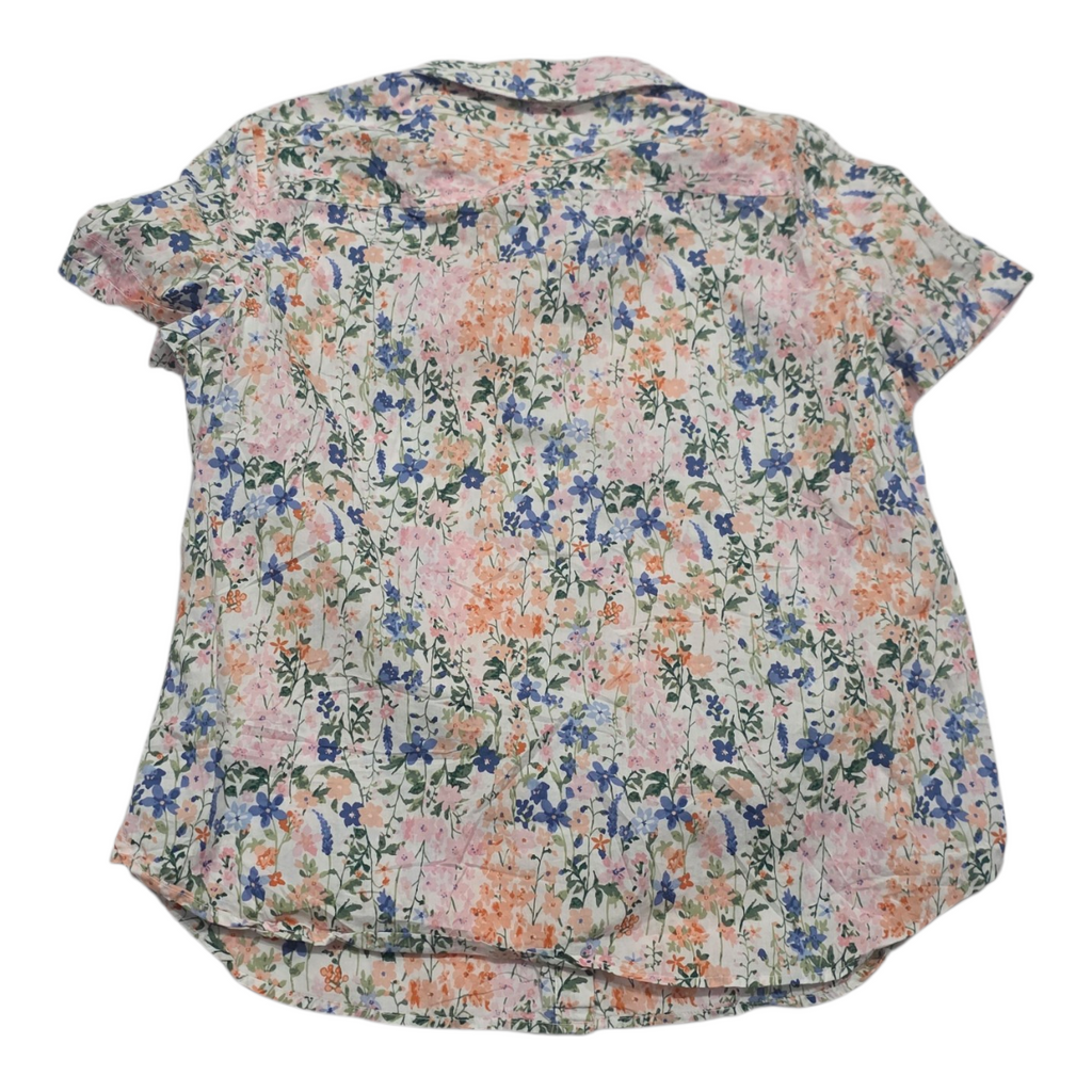 Camisa Manga Corta Tommy Hilfiger De Mujer Rosa Con Flores