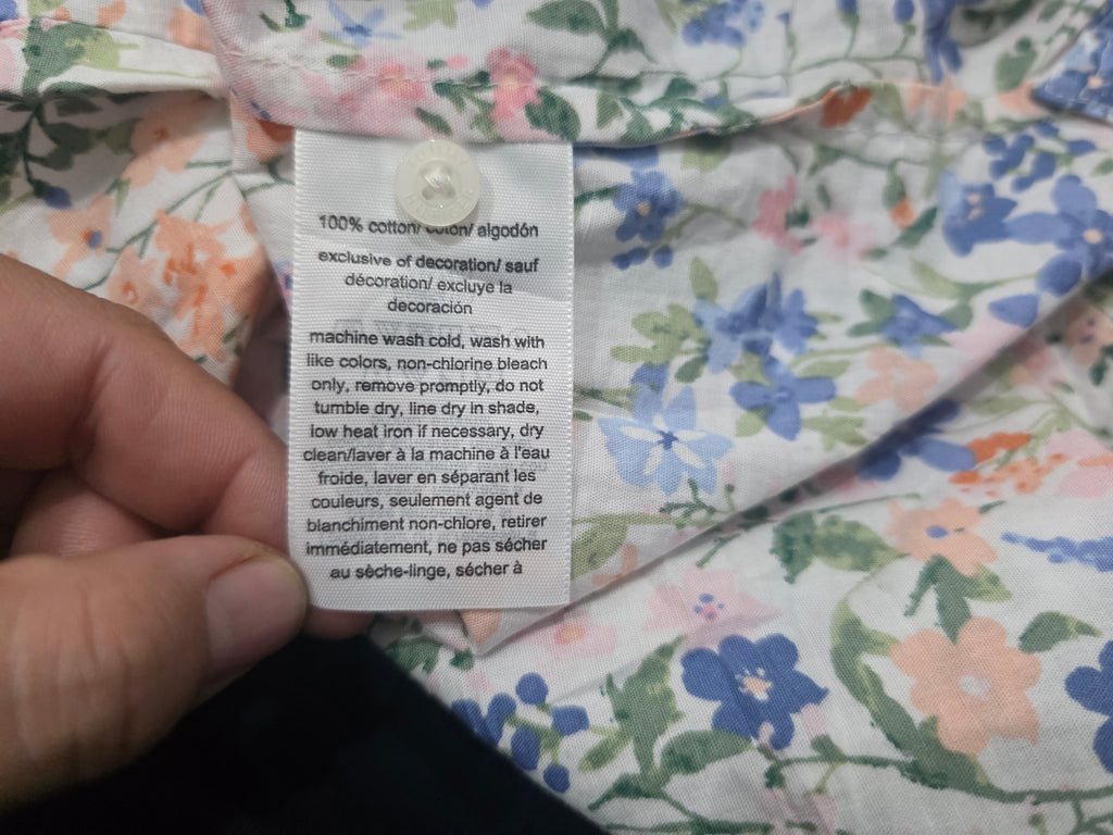 Camisa Manga Corta Tommy Hilfiger De Mujer Rosa Con Flores