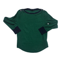 Playera Ralph Lauren Extra Grande Verde/azul Manga Larga
