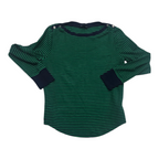 Playera Ralph Lauren Extra Grande Verde/azul Manga Larga