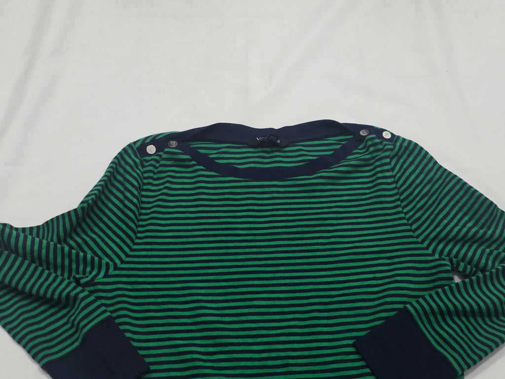 Playera Ralph Lauren Extra Grande Verde/azul Manga Larga