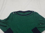 Playera Ralph Lauren Extra Grande Verde/azul Manga Larga